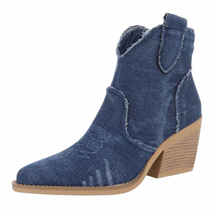Damen Western- & Bikerboots - dblue Gr. 39