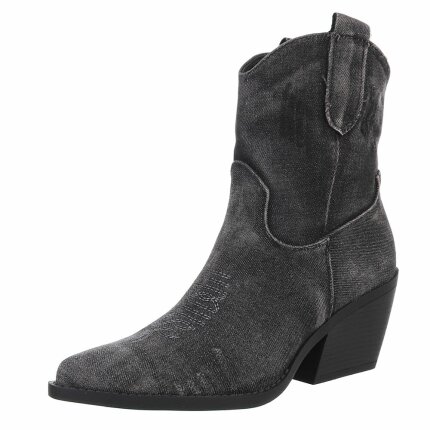 Damen Western- & Bikerboots - blackjeans Gr. 41
