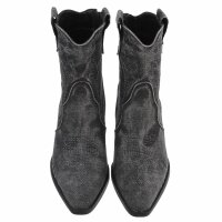 Damen Western- & Bikerboots - blackjeans