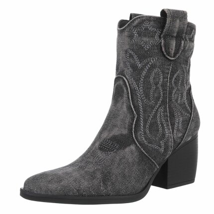 Damen Western- & Bikerboots - blackjeans Gr. 38