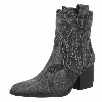 Damen Western- & Bikerboots - blackjeans Gr. 38