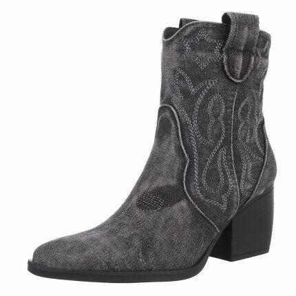 Damen Western- & Bikerboots - blackjeans Gr. 39