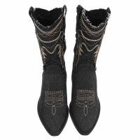 Damen Western- & Bikerboots - blackjeans