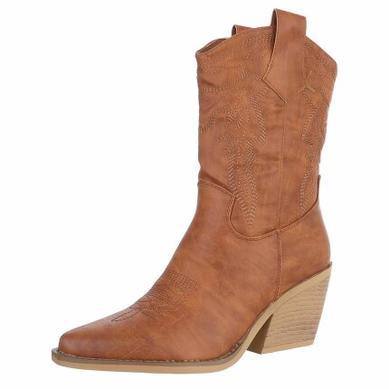 Damen Western- & Bikerboots - camelpu Gr. 36
