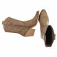 Damen Western- & Bikerboots - khakipu