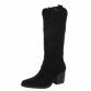 Damen Western- & Bikerboots - blacksuede Gr. 41