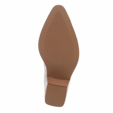 Damen Western- & Bikerboots - beigesuede