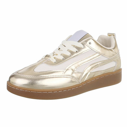 Damen Low-Sneakers - gold