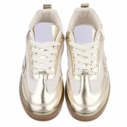 Damen Low-Sneakers - gold