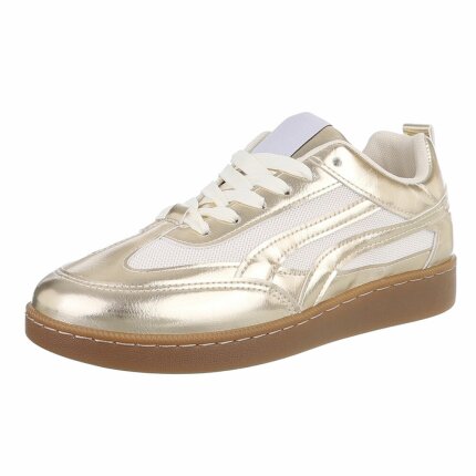 Damen Low-Sneakers - gold Gr. 40