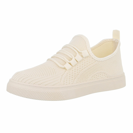 Damen Low-Sneakers - ltbeige Gr. 41