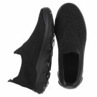 Damen Low-Sneakers - allblack