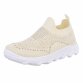 Damen Low-Sneakers - ltbeige - 12 Paar