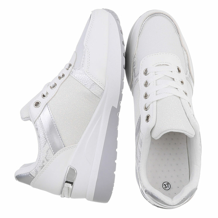 Damen Keilabsatz-Sneakers - white