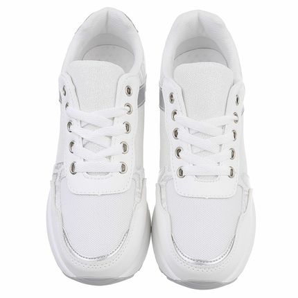Damen Keilabsatz-Sneakers - white