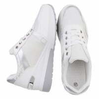 Damen Keilabsatz-Sneakers - white