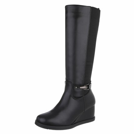 Damen High-Heel Stiefel - black Gr. 40