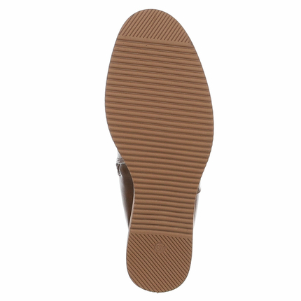 Damen High-Heel Stiefel - camel
