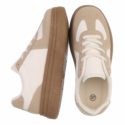 Damen Low-Sneakers - apricot