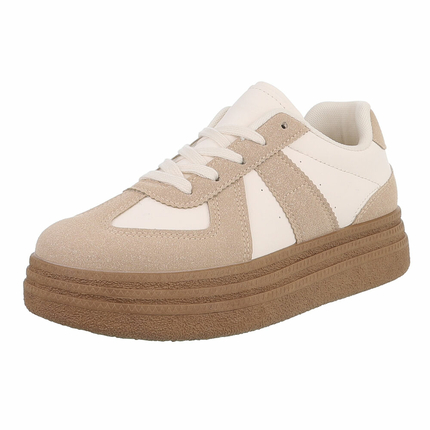 Damen Low-Sneakers - apricot Gr. 36