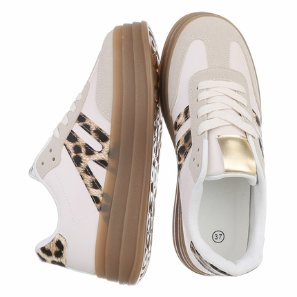Damen Low-Sneakers - beige