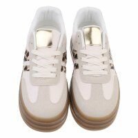 Damen Low-Sneakers - beige