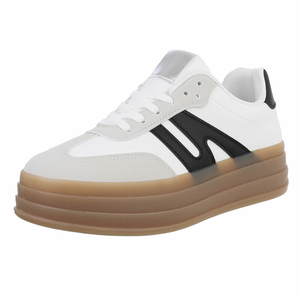 Damen Low-Sneakers - whiteblack Gr. 38