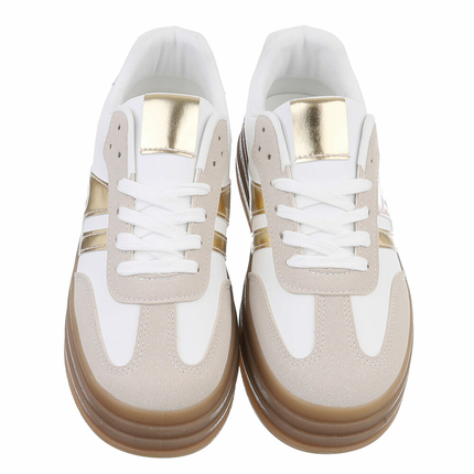 Damen Low-Sneakers - whitegold