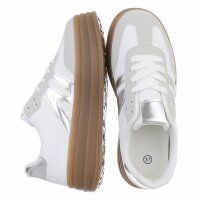 Damen Low-Sneakers - whitesilver