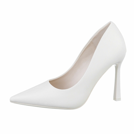 Damen High-Heel Pumps - white Gr. 40