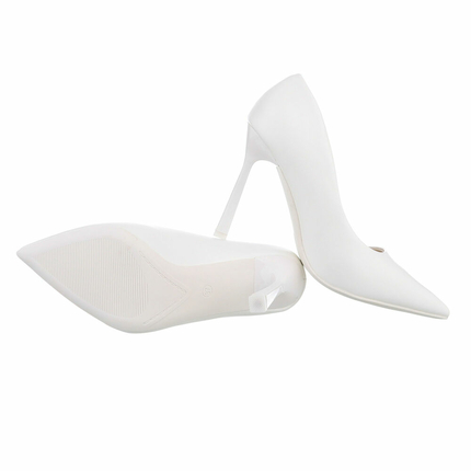 Damen High-Heel Pumps - white Gr. 40