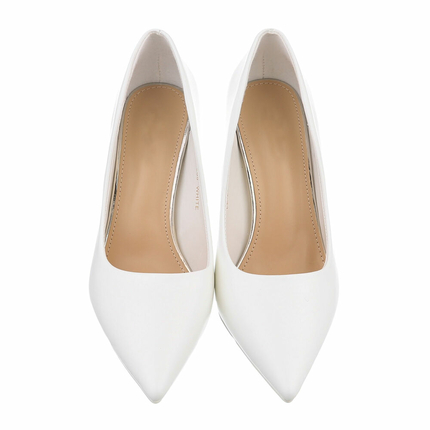 Damen High-Heel Pumps - white Gr. 40
