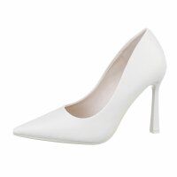 Damen High-Heel Pumps - white Gr. 40