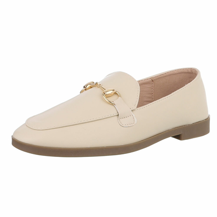 Damen Slipper - beige Gr. 36