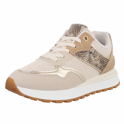 Damen Low-Sneakers - snake Gr. 37