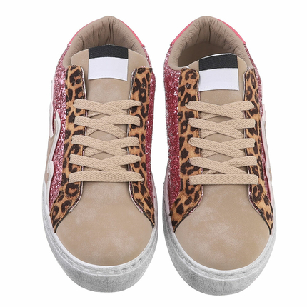 Damen Low-Sneakers - leopard