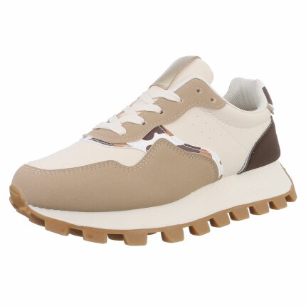 Damen Low-Sneakers - khaki Gr. 38