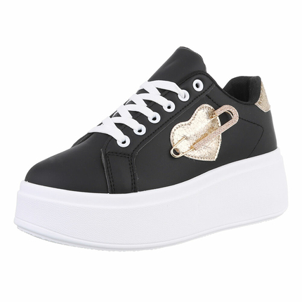 Damen Low-Sneakers - black Gr. 41