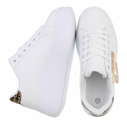 Damen Low-Sneakers - leopard