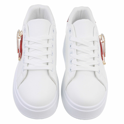 Damen Low-Sneakers - red