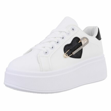 Damen Low-Sneakers - whiteblack Gr. 40