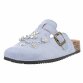 Damen Pantoletten - blue - 12 Paar