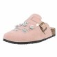 Damen Pantoletten - pink - 12 Paar