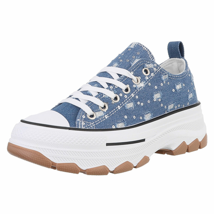 Damen Low-Sneakers - dblue Gr. 38