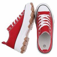 Damen Low-Sneakers - red