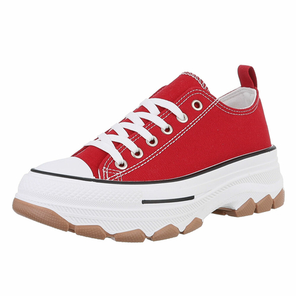Damen Low-Sneakers - red Gr. 38