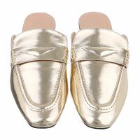 Damen Pantoletten - gold