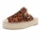 Damen Pantoletten - leopard