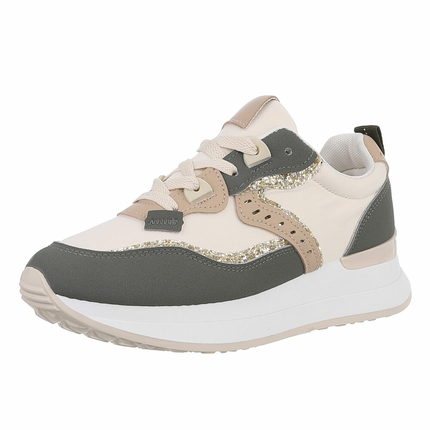 Damen Low-Sneakers - green - 12 Paar
