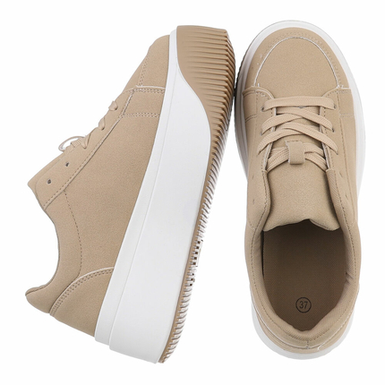 Damen Low-Sneakers - khaki